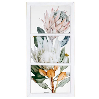 Imagen de Cuadro Flores Impresión en PVC 1,8 x 32 x 64 cm 